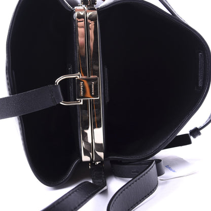 Proenza Schouler Smooth Calfskin Frame Shoulder Bag Black 5 of 9