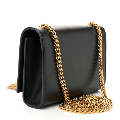 Saint Laurent Smooth Calfskin Small Classic Monogram Kate Tassel Satchel Black 3 of 11