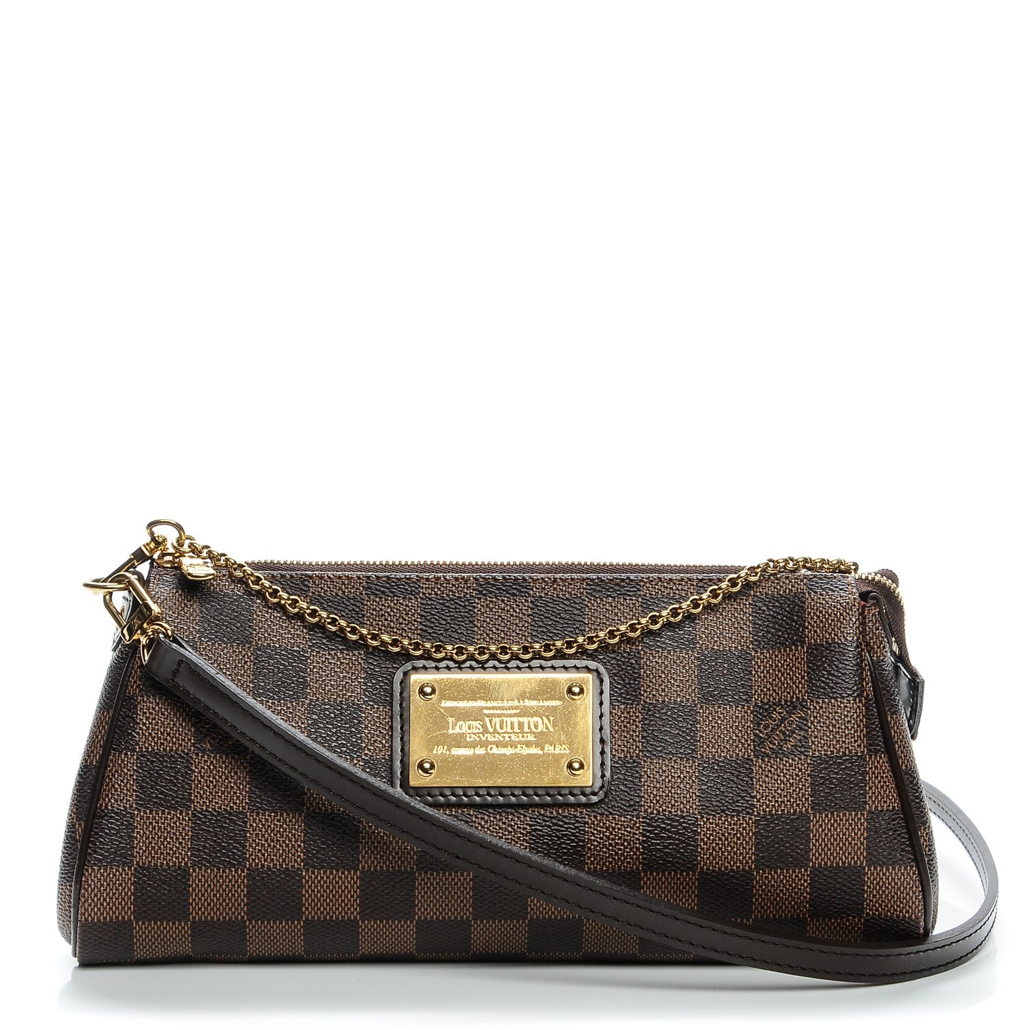 Louis Vuitton Damier Ebene Eva Clutch 1 of 6