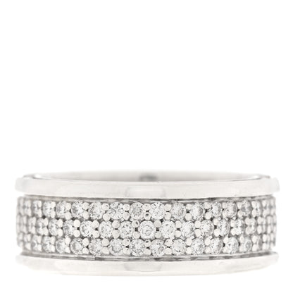 David Yurman Sterling Silver Diamond Streamline Three-Row Band Ring 63 10.25 1 of 4