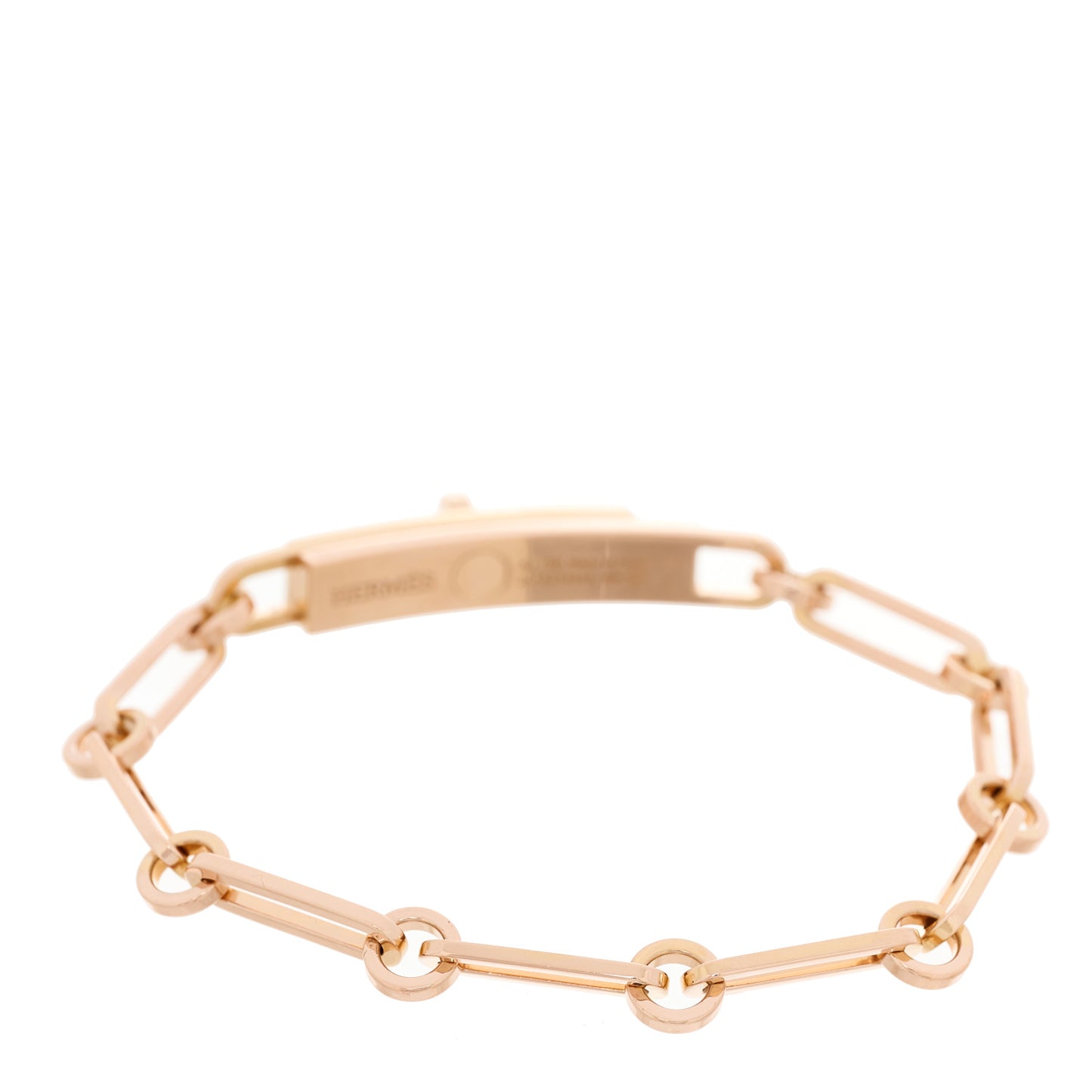 18K Rose Gold Diamond Pave PM Kelly Chaine Bracelet SH