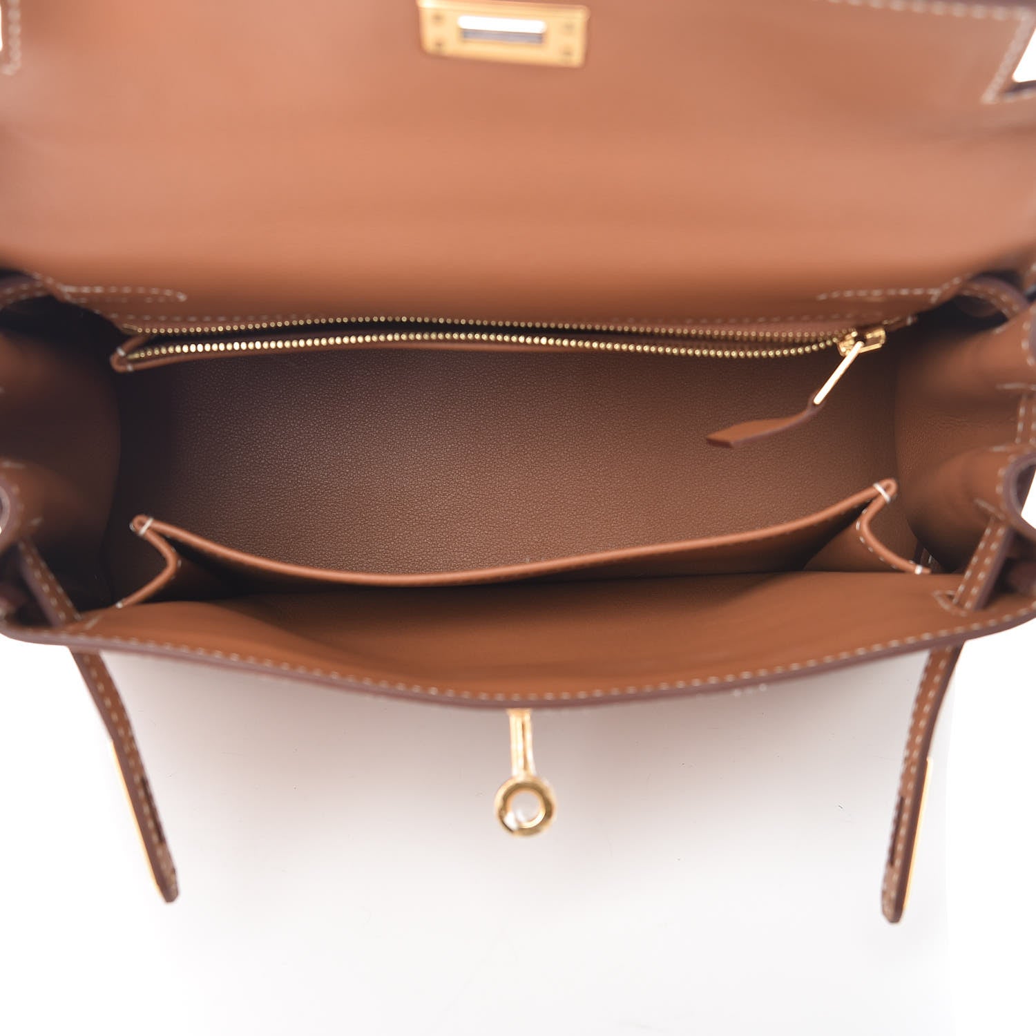 Hermes Swift Kelly Retourne 25 Gold 15 of 37