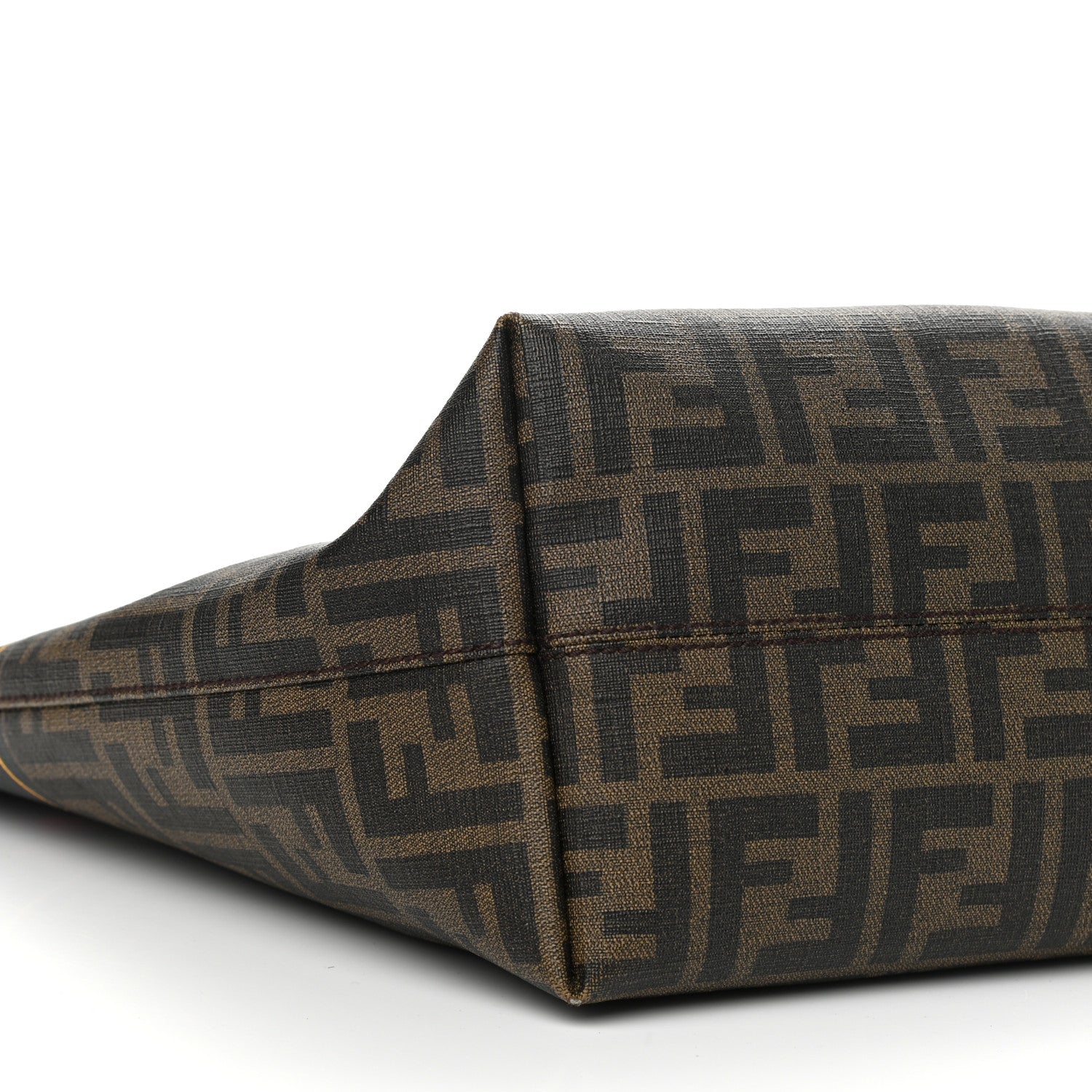 Fendi Zucca Spalmati Medium Roll Tote Tobacco Multicolor 9 of 10