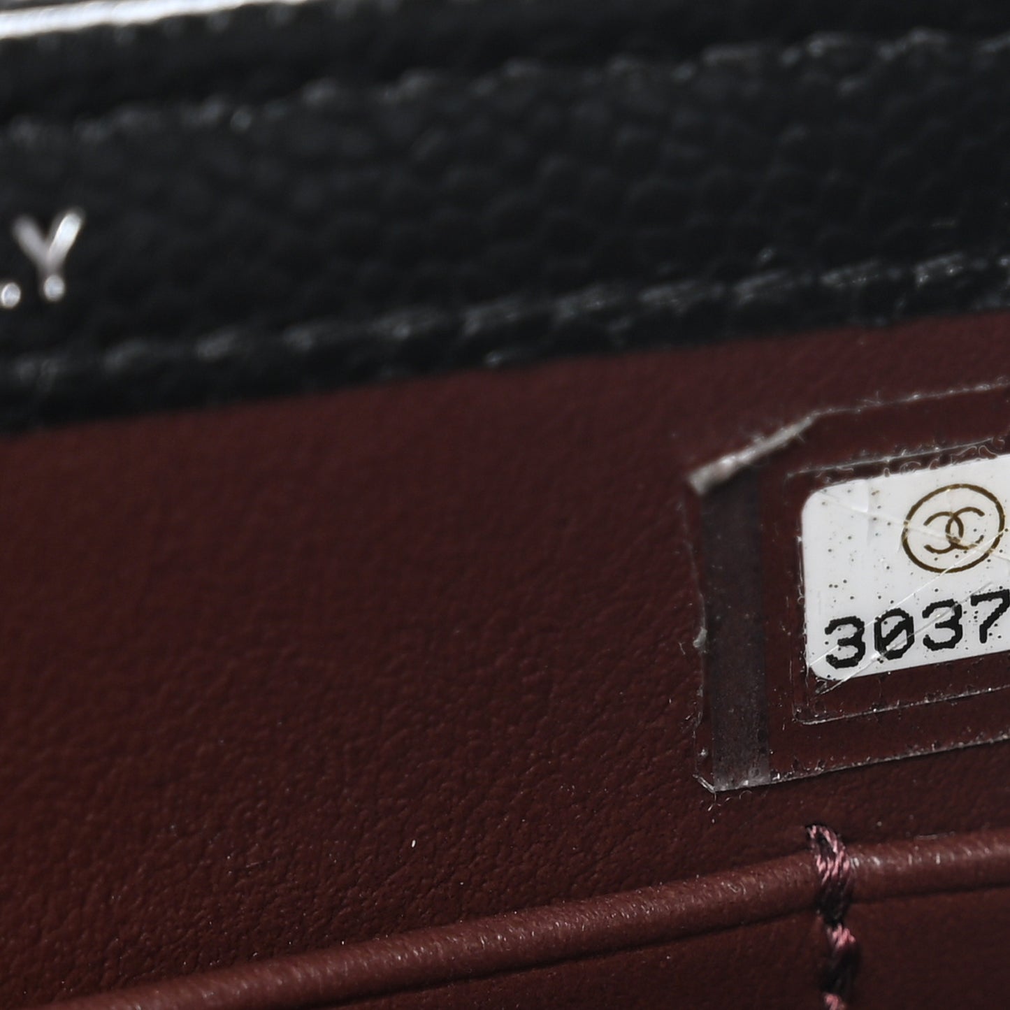 Caviar Quilted Classic Phone Holder Black