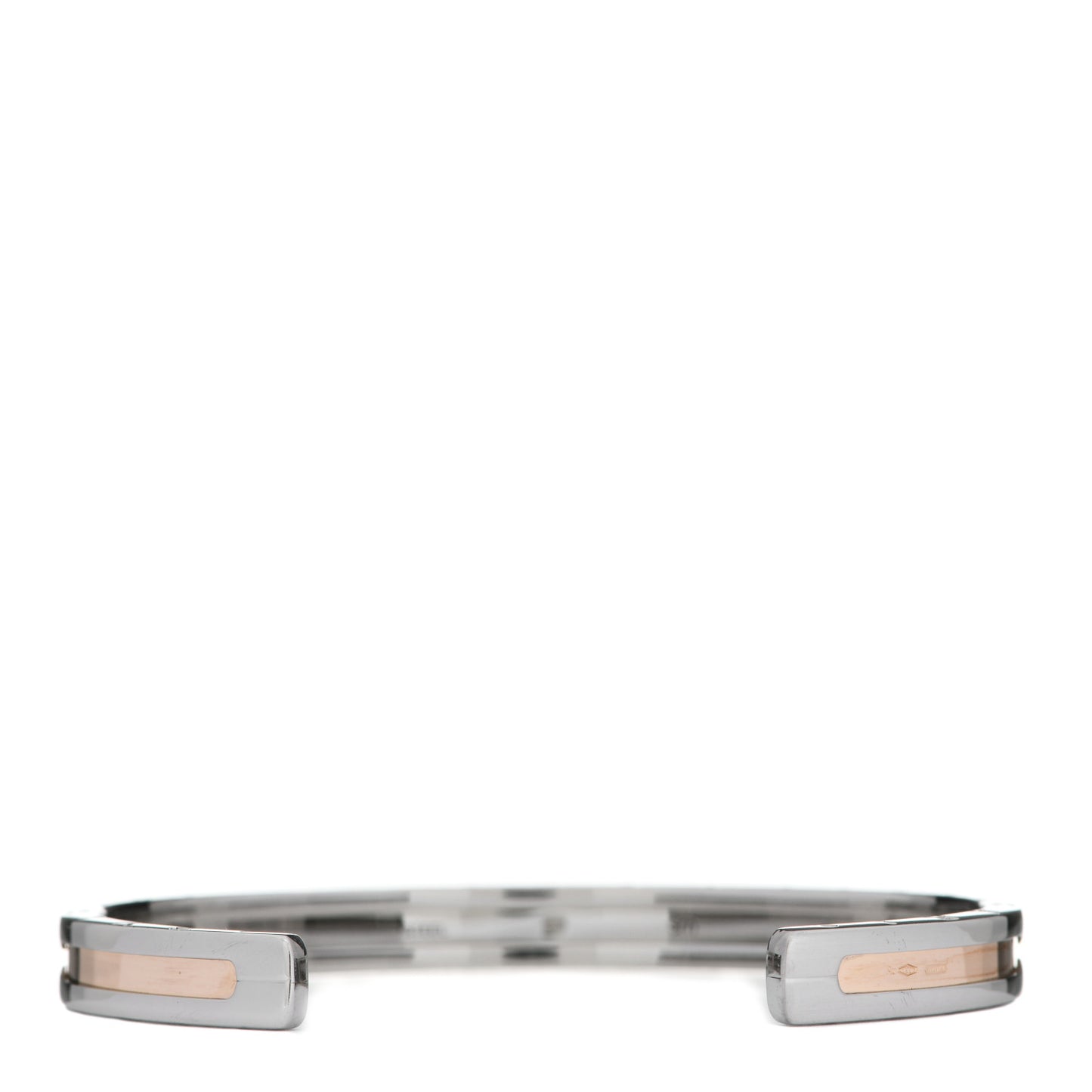 18K Rose Gold Stainless Steel B.Zero1 Cuff Bracelet SM