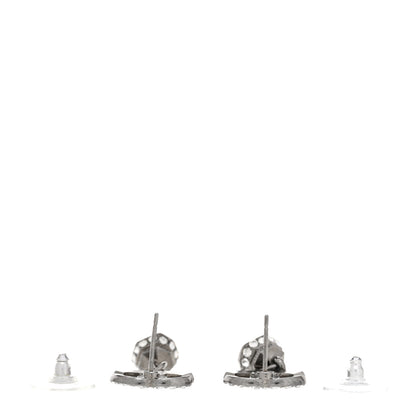 Chanel Ruthenium CC Crystal Drop Earrings 3 of 4