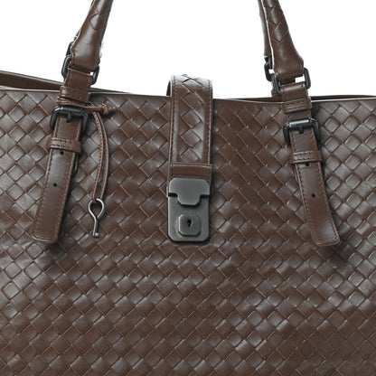 Bottega Veneta Nappa Intrecciato Medium Roma Tote Brown 8 of 10