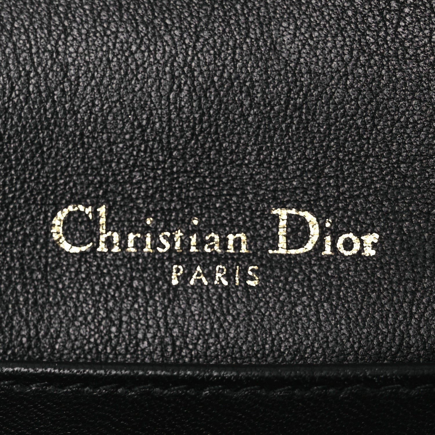 Christian Dior Patent Cannage Lady Dior Chain Pouch Black 6 of 12