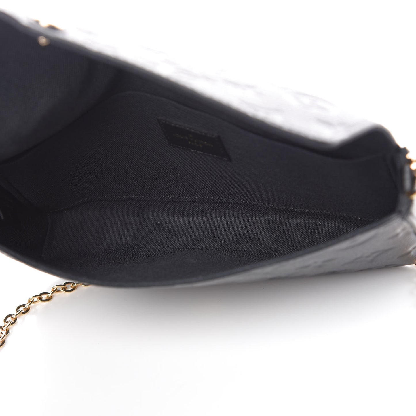 Empreinte Pochette Felicie Chain Wallet Black