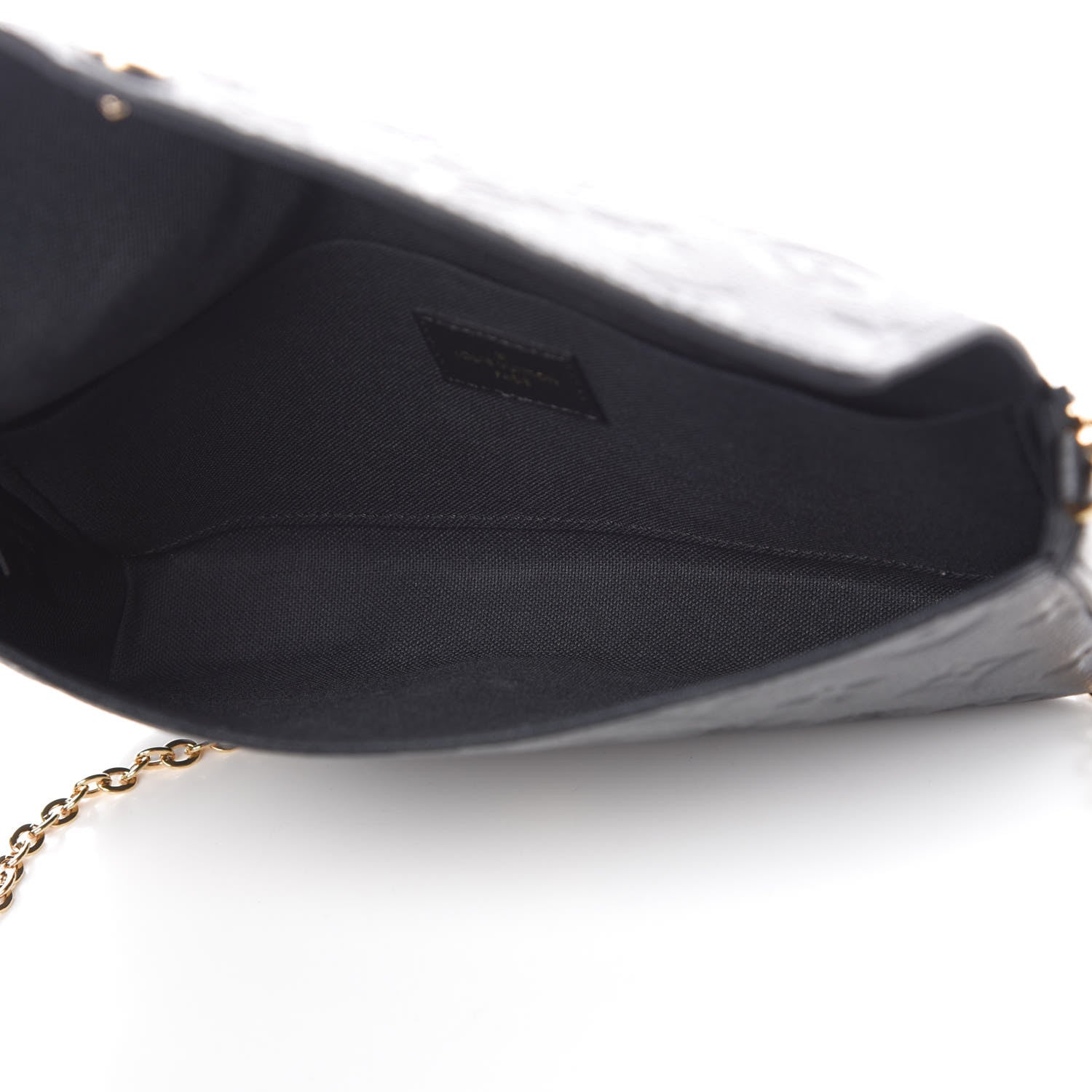 Louis Vuitton Empreinte Pochette Felicie Chain Wallet Black 6 of 13