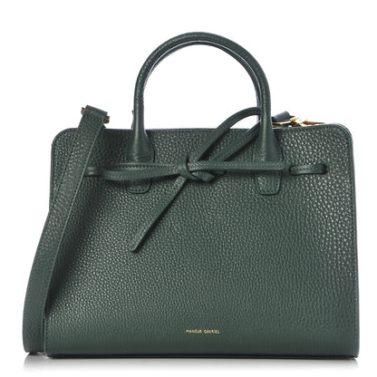 Mansur Gavriel Tumble Calfskin Mini Sun Bag Moss 1 of 12