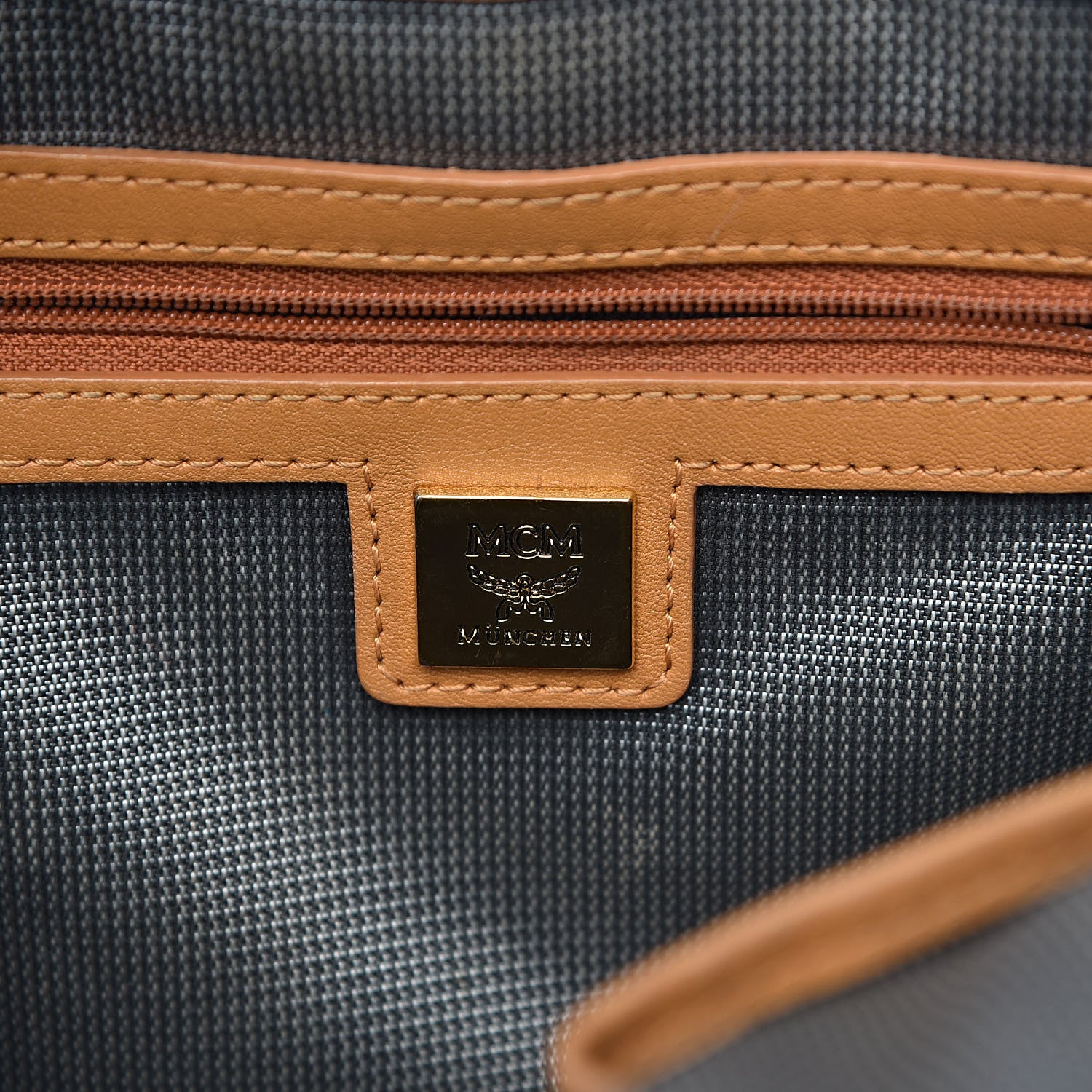 MCM Visetos Small Side Stud Stark Backpack Cognac 6 of 12