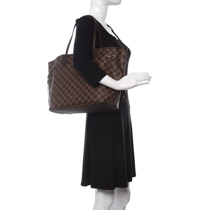 Louis Vuitton Damier Ebene Neo Neverfull MM Rose Ballerine 2 of 10