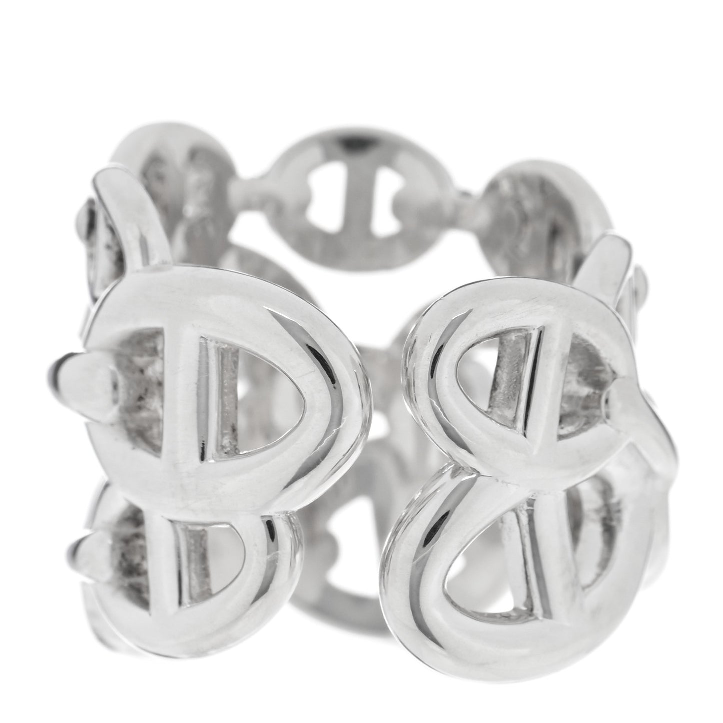 Sterling Silver GM Chaine d'Ancre Enchainee Band Ring 52 6