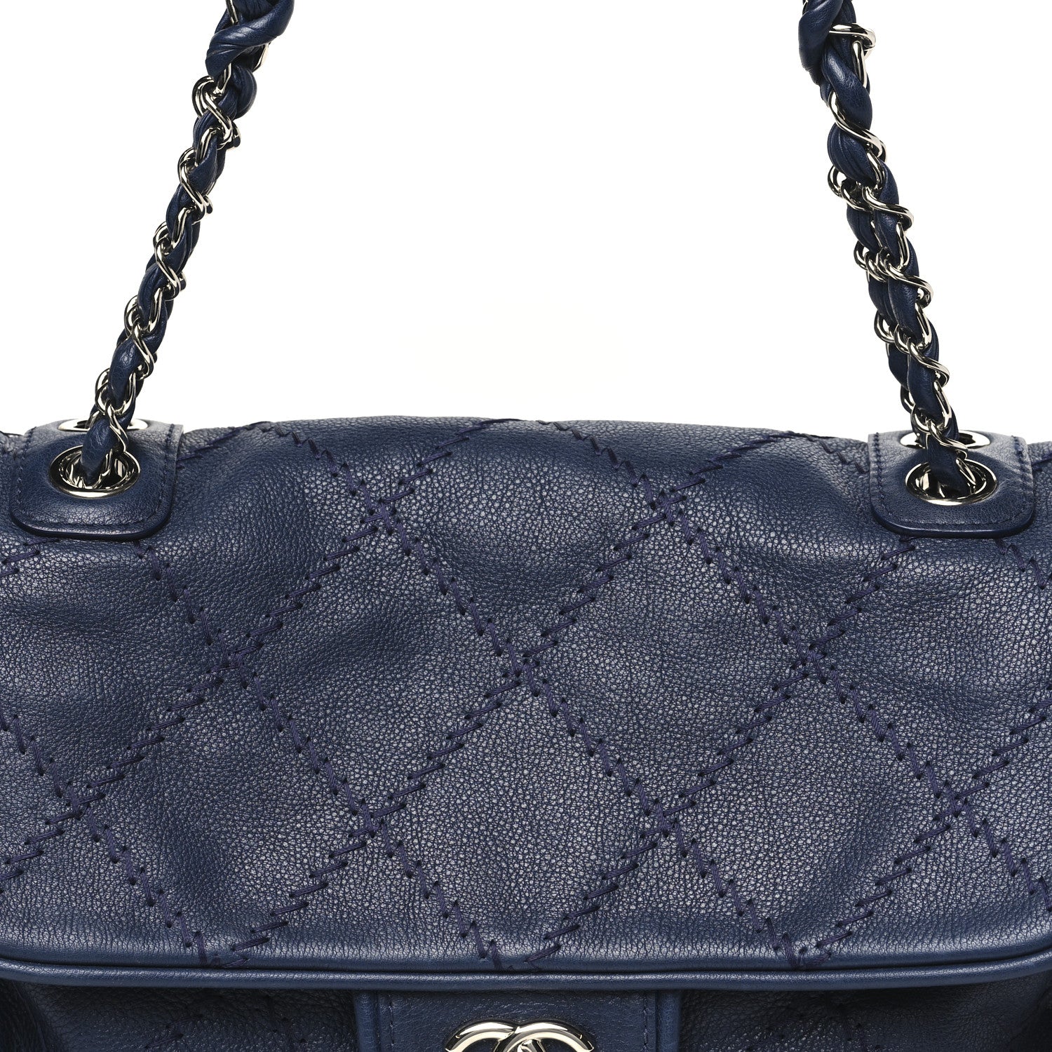 Chanel Calfskin Ultimate Stitch Flap Navy 8 of 10