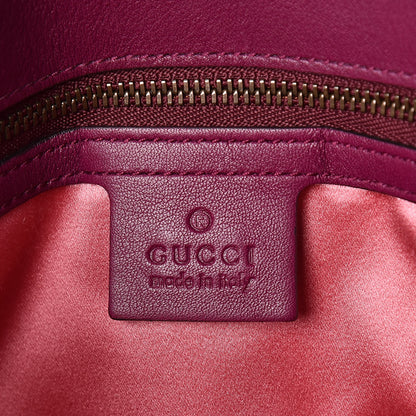 Gucci Velvet Matelasse Medium GG Marmont Shoulder Bag Fuchsia Violet Cyclamen 8 of 9