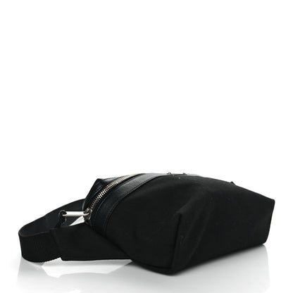 Saint Laurent Canvas Calfskin City Belt Bag Black 6 of 17
