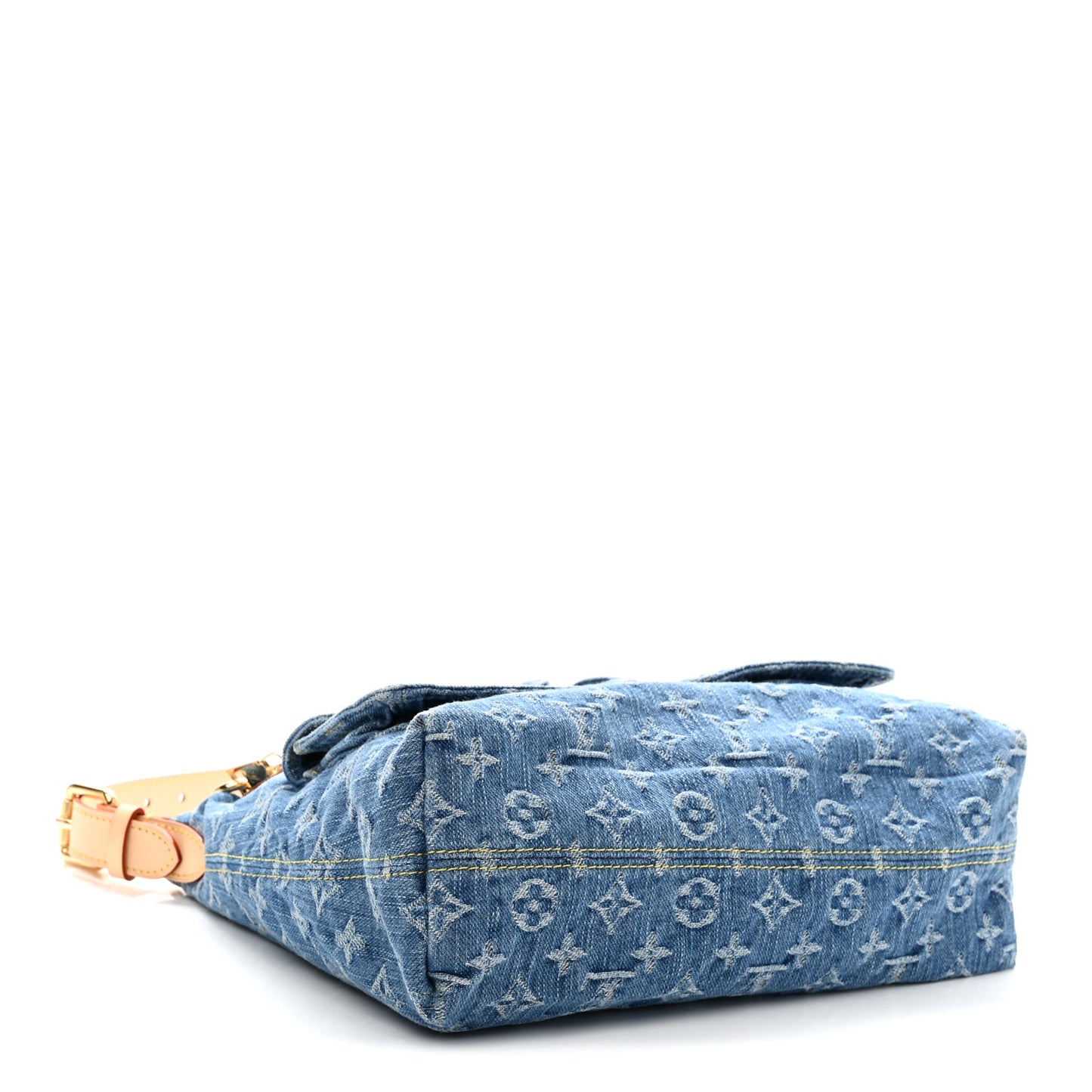 Monogram Denim Baggy PM  Blue