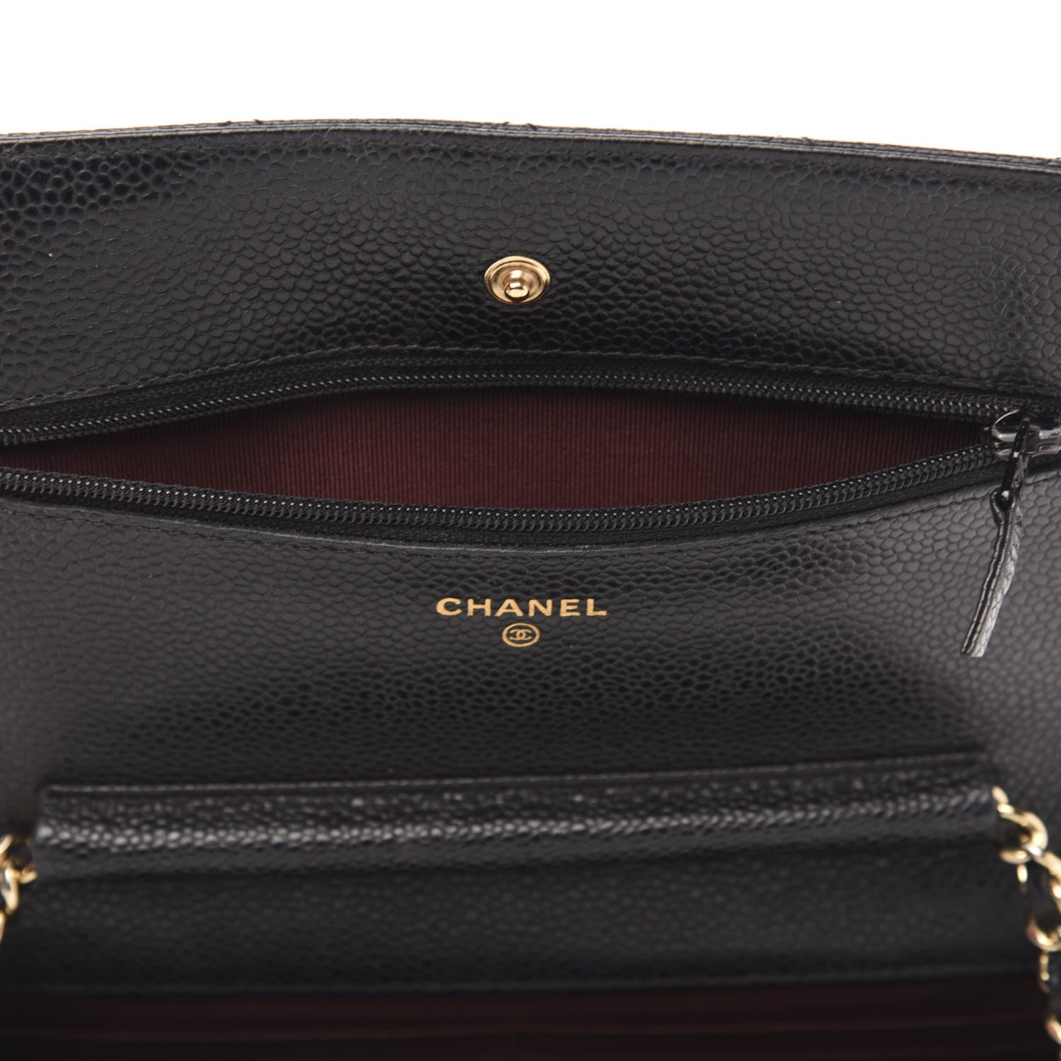 Chanel Caviar Quilted Wallet On Chain WOC Black 12 of 13