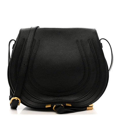 Chloe Calfskin Medium Marcie Round Crossbody Bag Black 1 of 13