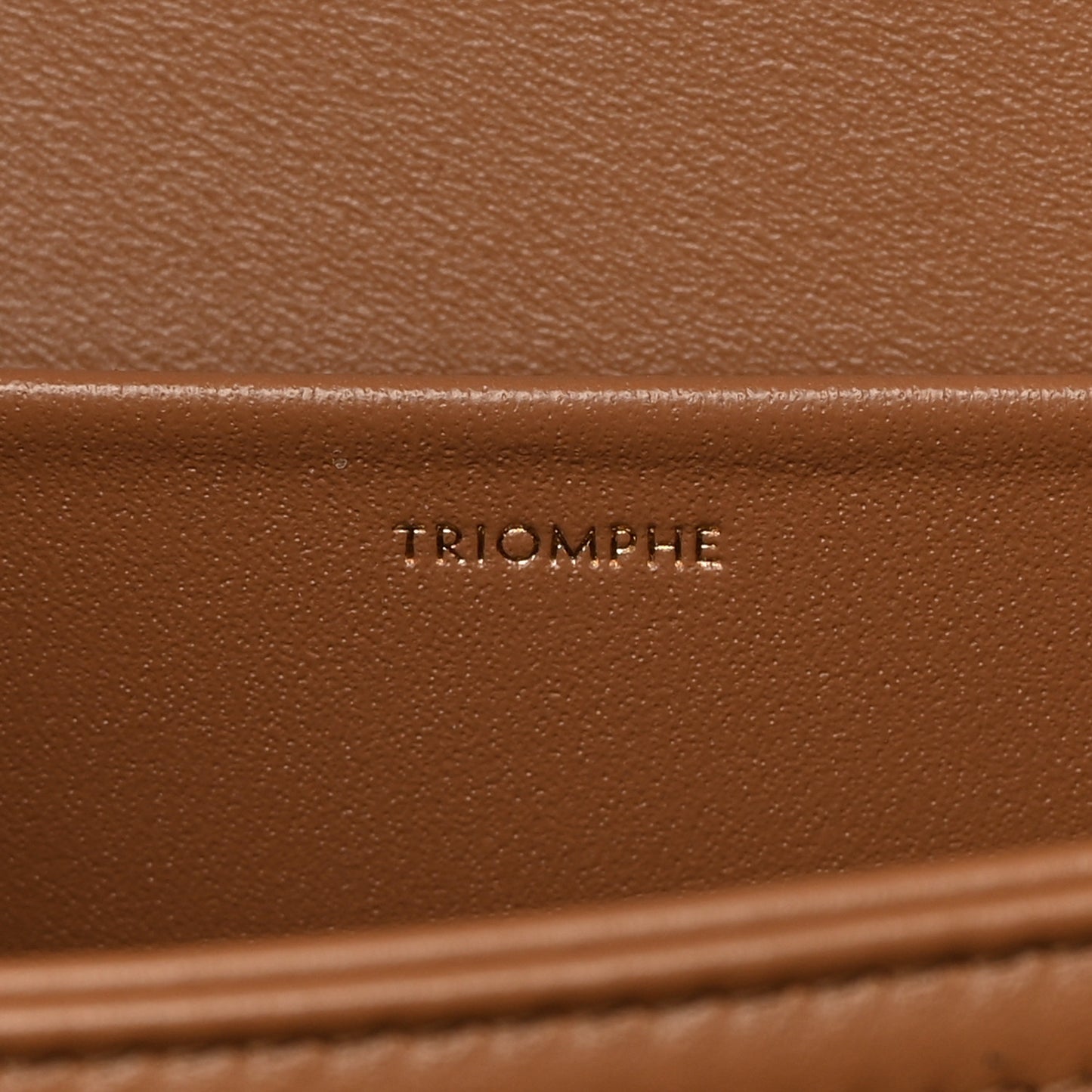 Shiny Calfskin Medium Triomphe Bronze