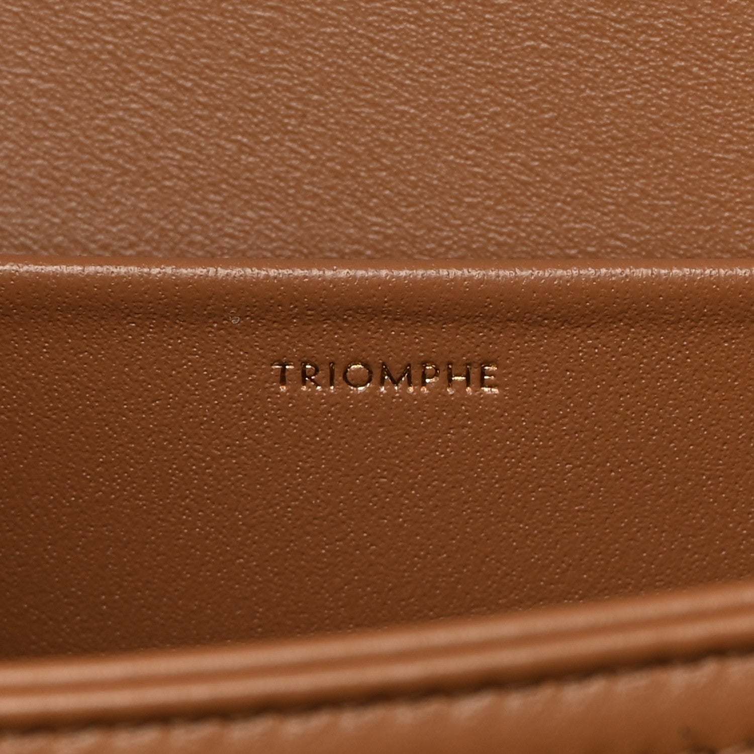 Celine Shiny Calfskin Medium Triomphe Bronze 7 of 14