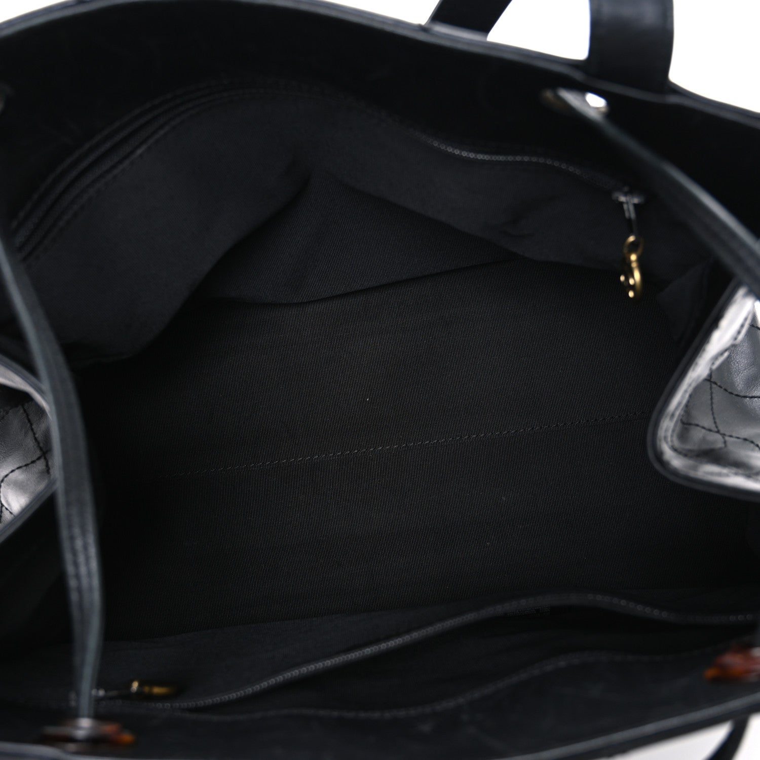 Chanel Lambskin Diamond Stitched Shoulder Bag Black 4 of 10