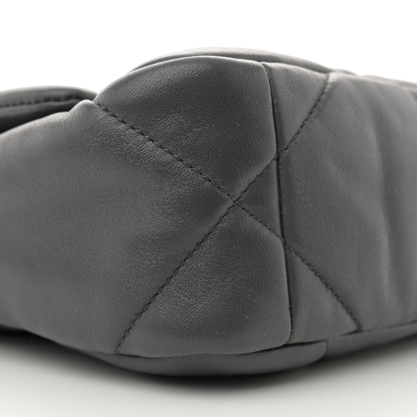 Lambskin Quilted Medium Chanel 19 Flap Dark Grey