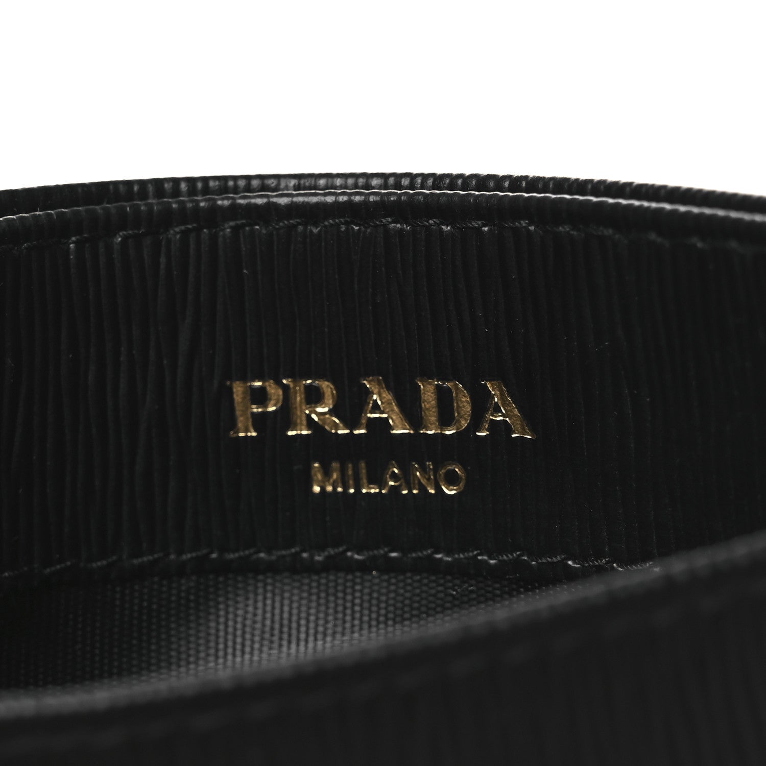 Prada Vitello Move Triangle Logo Card Case Black 1855661