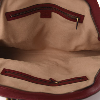 Gucci Calfskin Large Re(Belle) Top Handle Bag Red 5 of 12