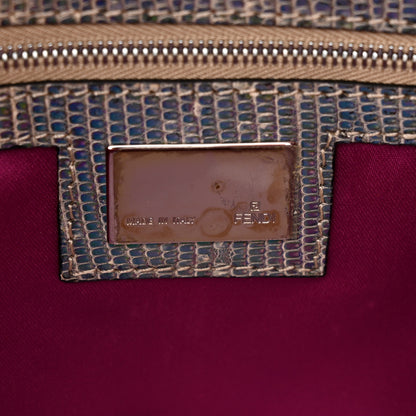 Fendi Lizard Beaded Crystal Baguette Multicolor 6 of 10
