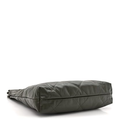 Chanel Shiny Calfskin Quilted Small Chanel 22 Khaki 5 of 13