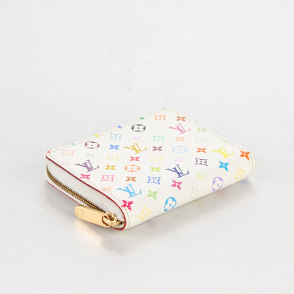 Louis Vuitton Monogram Multicolor Zippy Coin Purse White 4 of 7