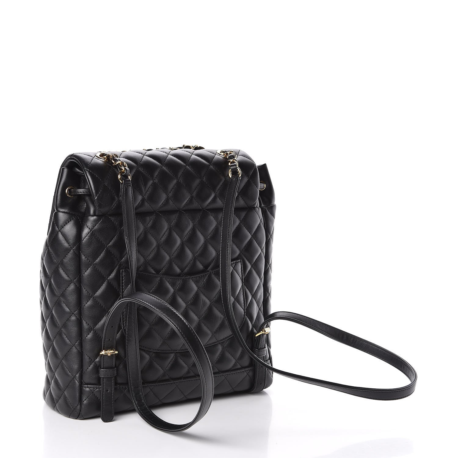 Chanel Lambskin Quilted Large Urban Spirit Backpack Black 3 of 11