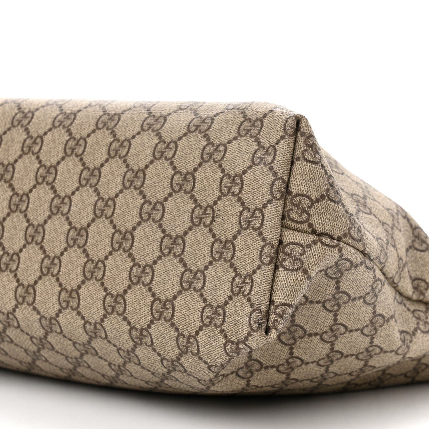 Gucci GG Supreme Monogram Medium Zippered Shopping Tote Dark Brown 10 of 11