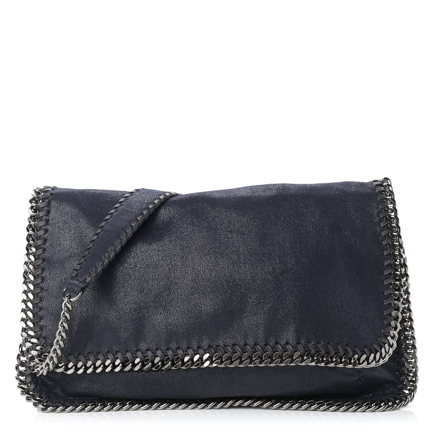 Stella McCartney Shaggy Deer Falabella Messenger Navy 1 of 9