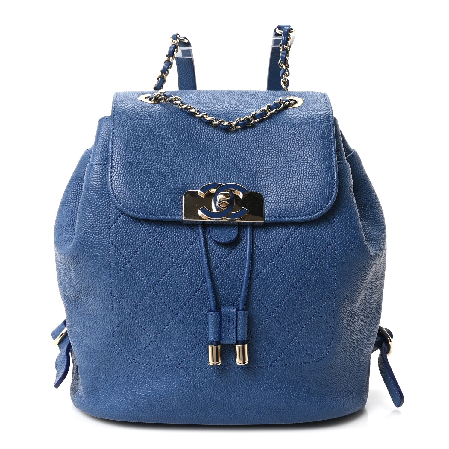 Chanel Caviar Quilted Backpack Blue 1 of 9