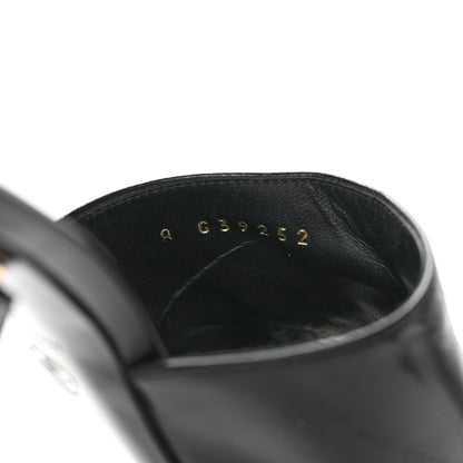 Chanel Shiny Goatskin Pearl Mule 36 Black 8 of 12
