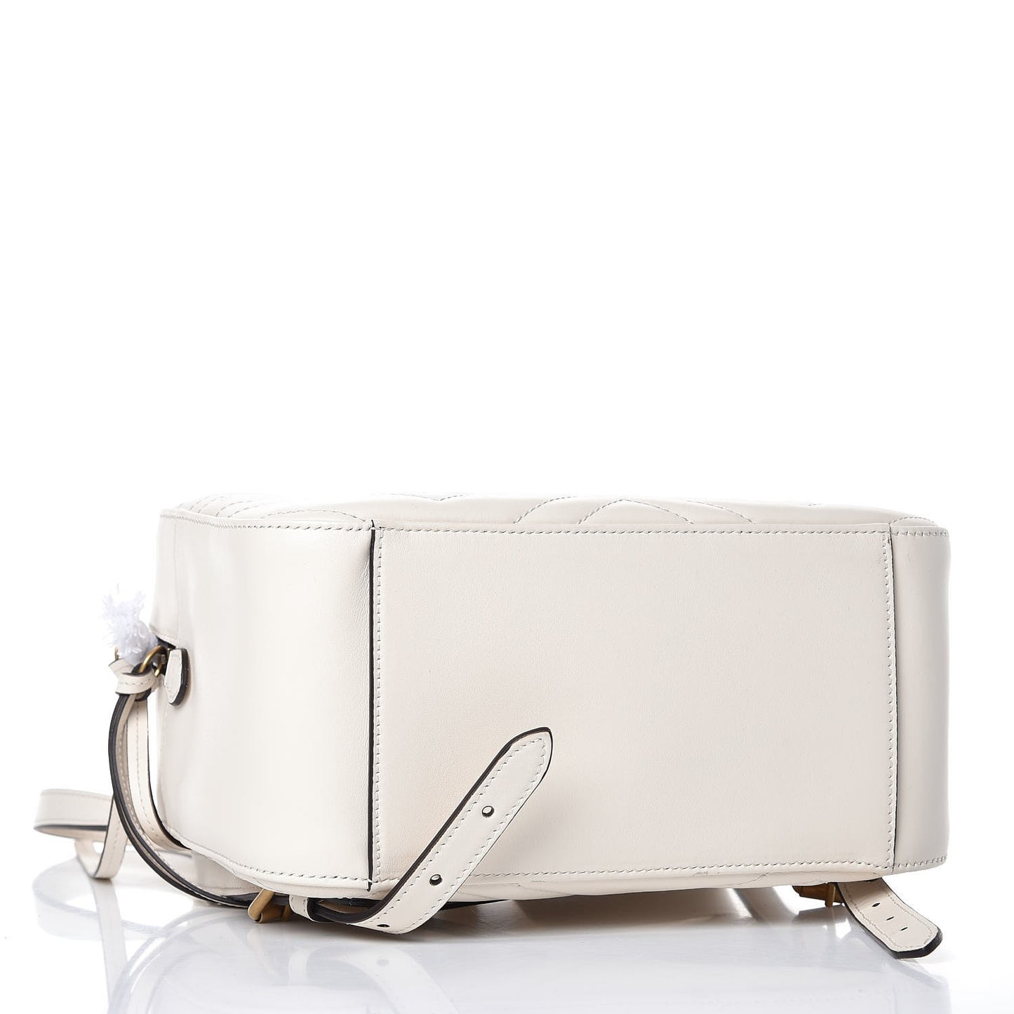 Calfskin Matelasse GG Marmont Dome Backpack White