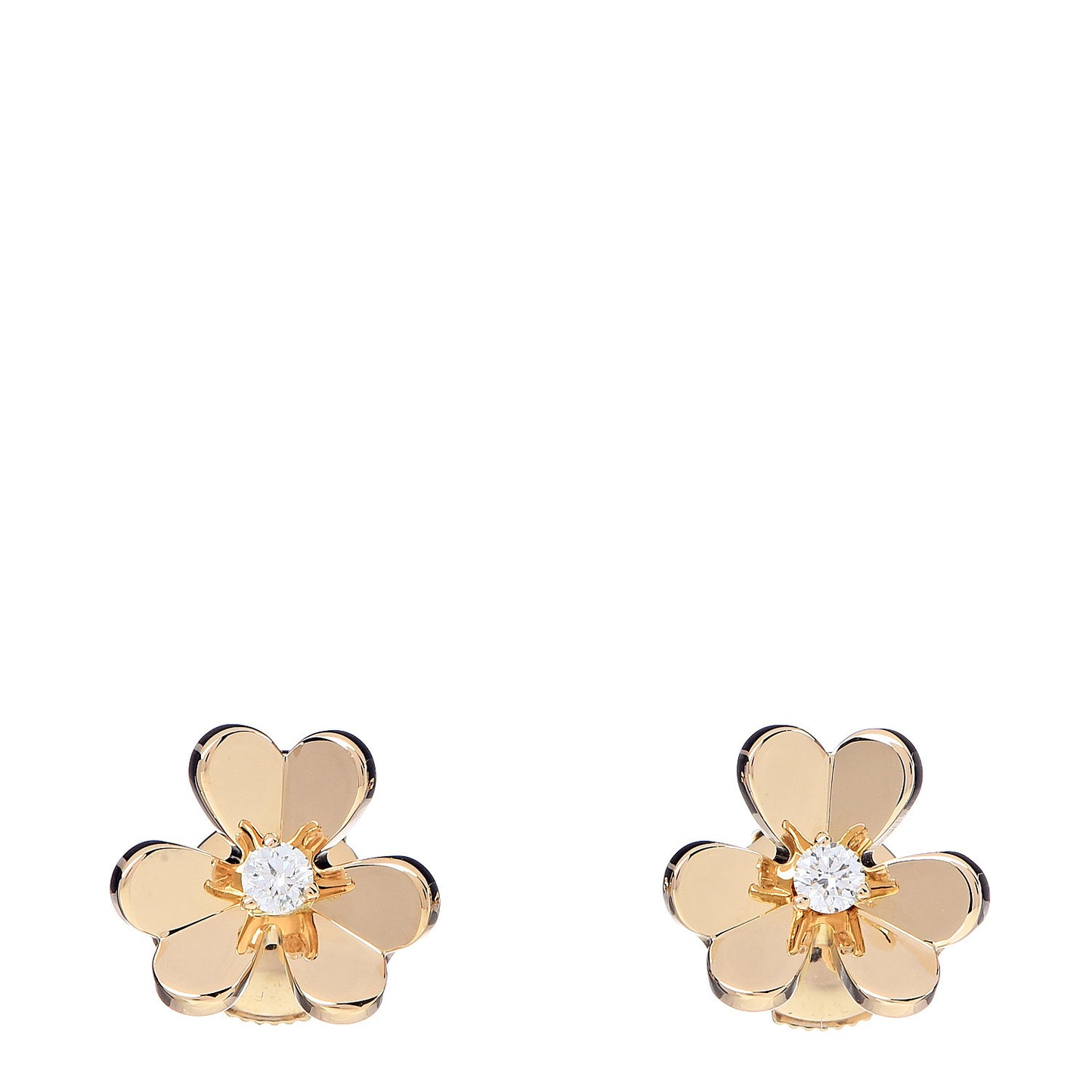 18K Yellow Gold Diamond Mini Frivole Earrings