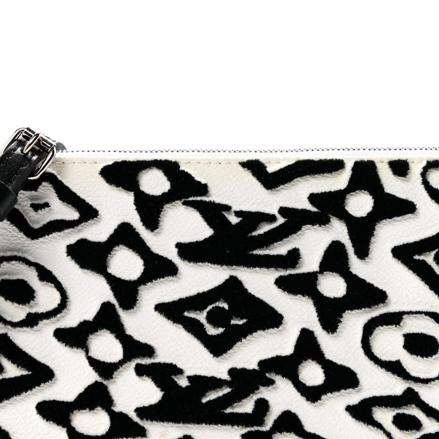Louis Vuitton X UF Tufted Monogram Pochette Accessories White Black 7 of 10