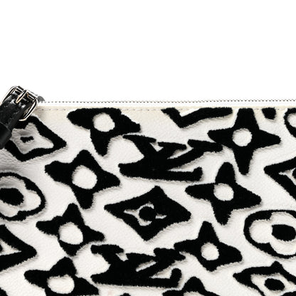 Louis Vuitton X UF Tufted Monogram Pochette Accessories White Black 7 of 10