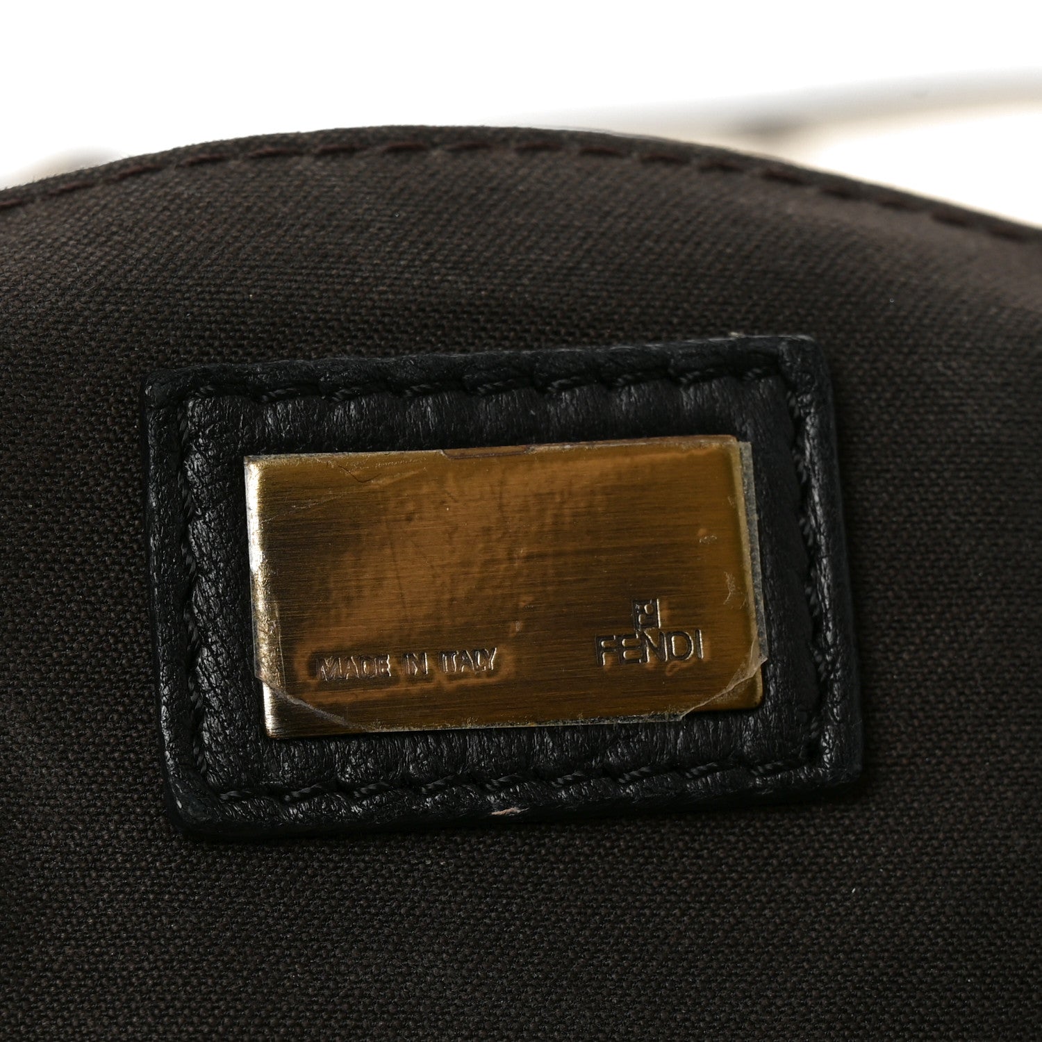 Fendi Canvas Patent B Bag  Corda Black 6 of 10