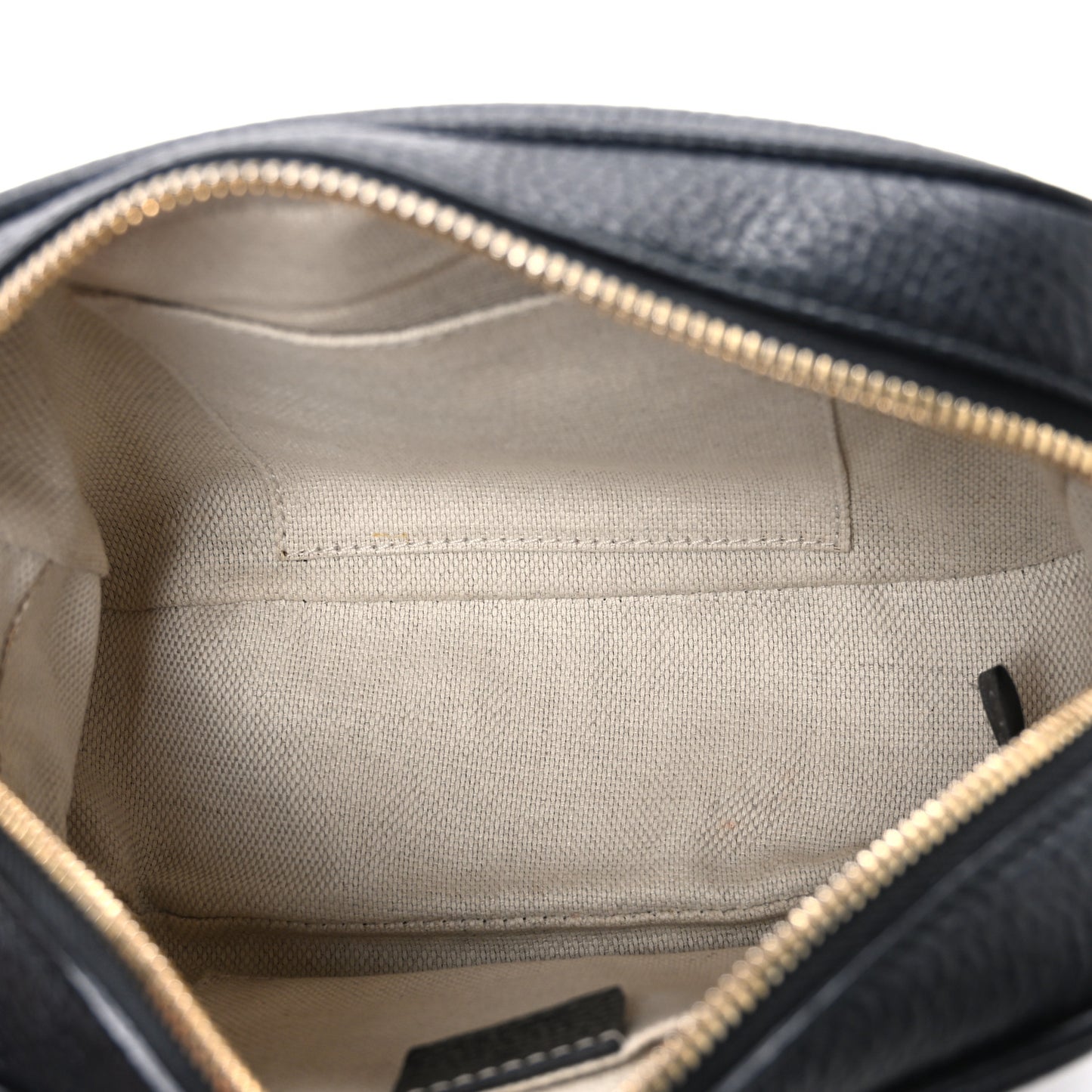 Pebbled Calfskin Small Soho Disco Bag Black