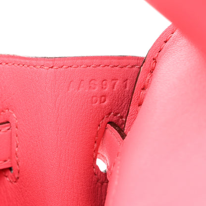 Hermes Swift Birkin 25 Rose Azalee 7 of 11
