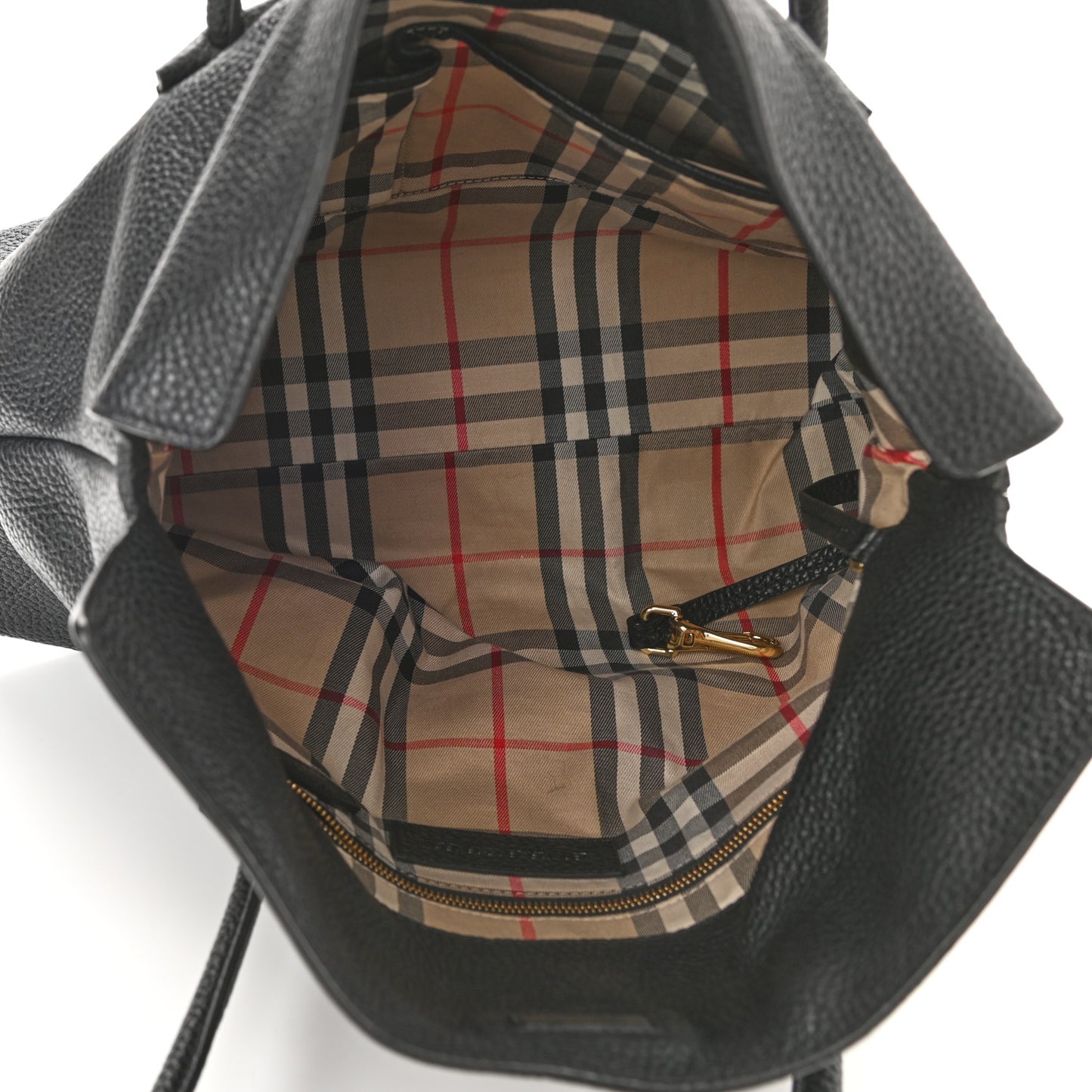 London Grainy Calfskin Medium Baynard Tote Black
