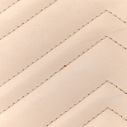 Gucci Calfskin Matelasse Medium GG Marmont Shoulder Tote Bag White 18 of 18