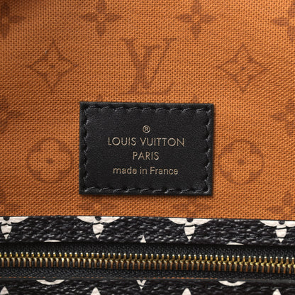 Louis Vuitton Monogram Giant Crafty Neverfull MM Creme Caramel 6 of 9
