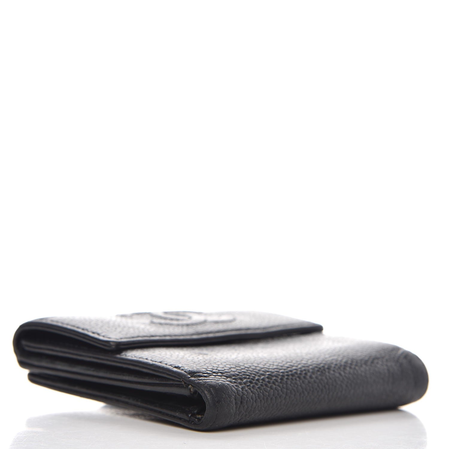 Chanel Caviar Timeless CC Compact French Wallet Black 4 of 15