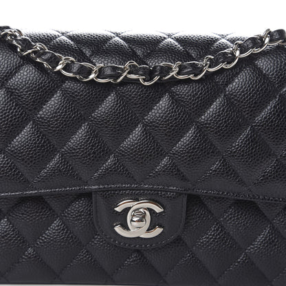 Chanel Caviar Quilted Medium Double Flap Black 10 of 11